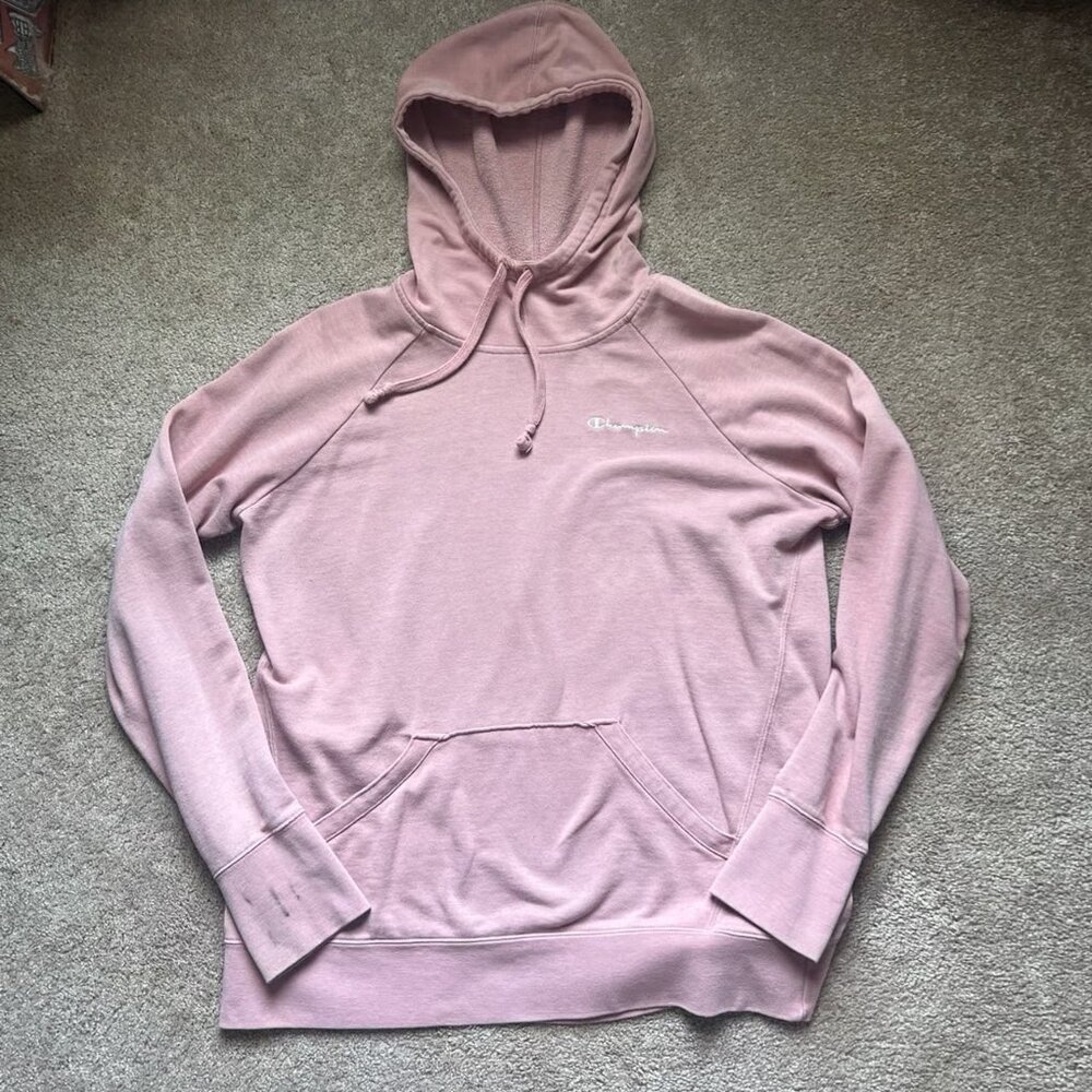 Champion Women’s Pink Hoodie Sweatshirt‎ Large